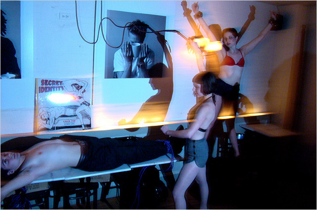 BDSM safety: women whipping man