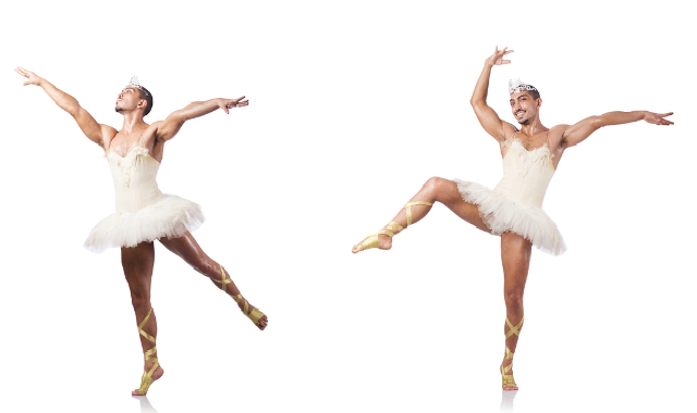 Man in tutu and crown - no room for kink shaming