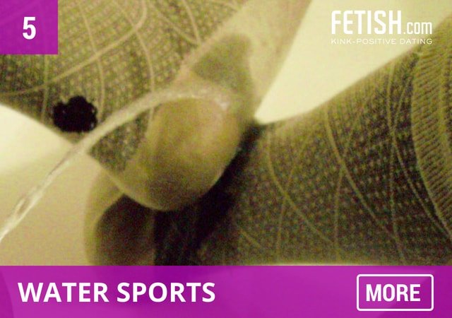 Gay fetish water sports. man urinating on socks