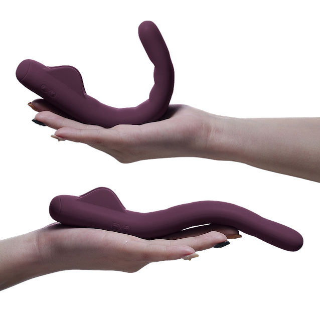 Poseable positions of the MysteryVibe Crescendo sex toy