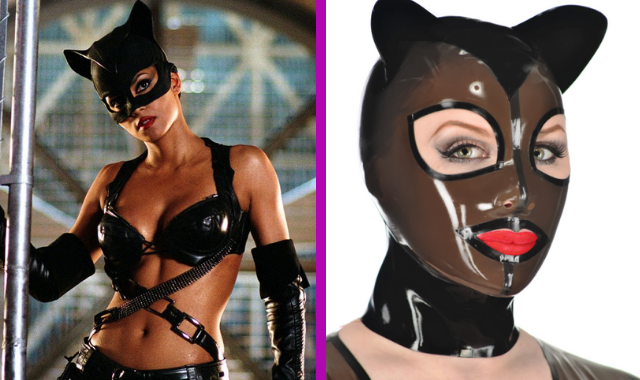 Halle Berry as Catwoman (left) and Miss Kitty Hood by Libidex (right).