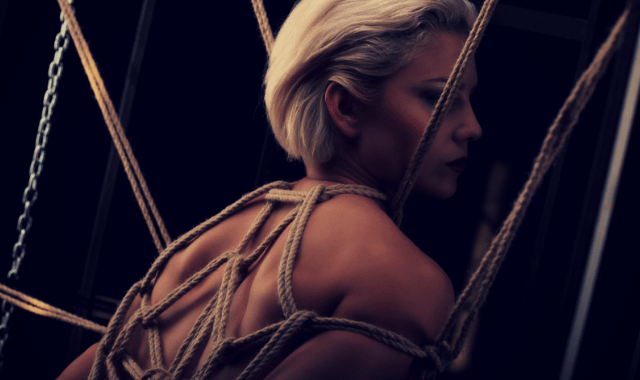 Rope play - woman tied up