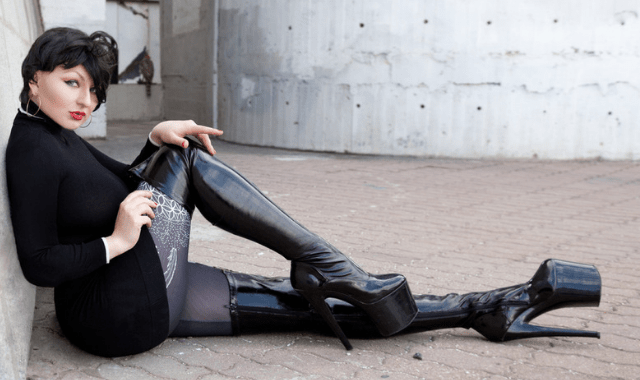 History of high heels before the powerful dominatrix