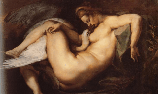 Kinky art Leda And The Swan