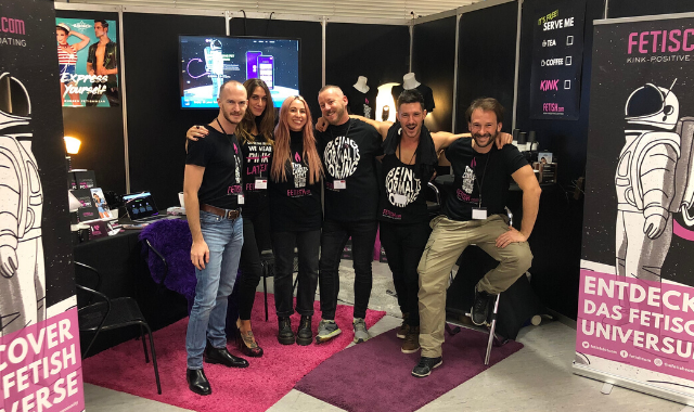 Fet team at the Passion BDSM Fair in Hamburg