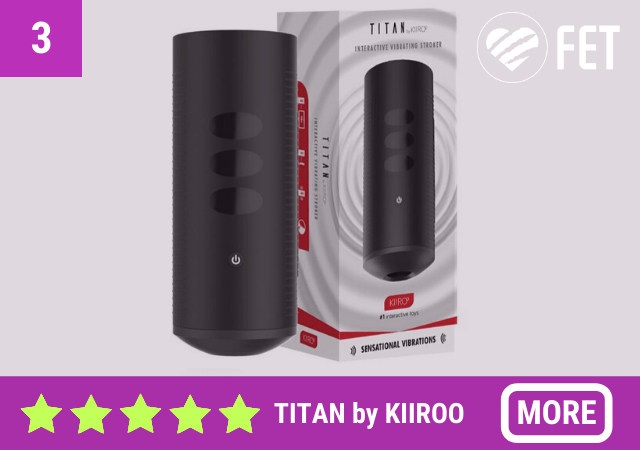 Titan male masturbator toy offered by Kiiroo