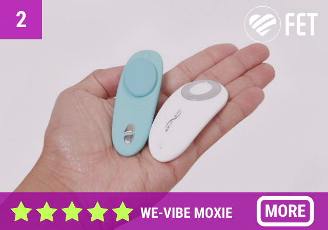Female masturbation toy We-Vibe Moxie via The Pleasure Chest