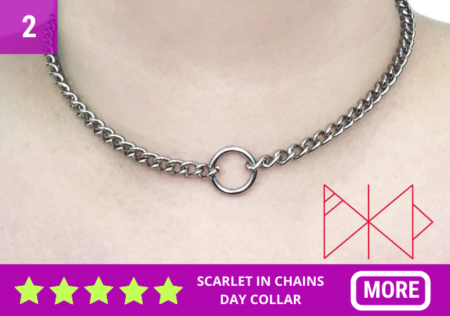 Image of a day collar by Scarlet in Chains