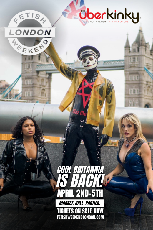 Small group conversation at Fetish Weekend London 2026 highlighting connection and comfort.